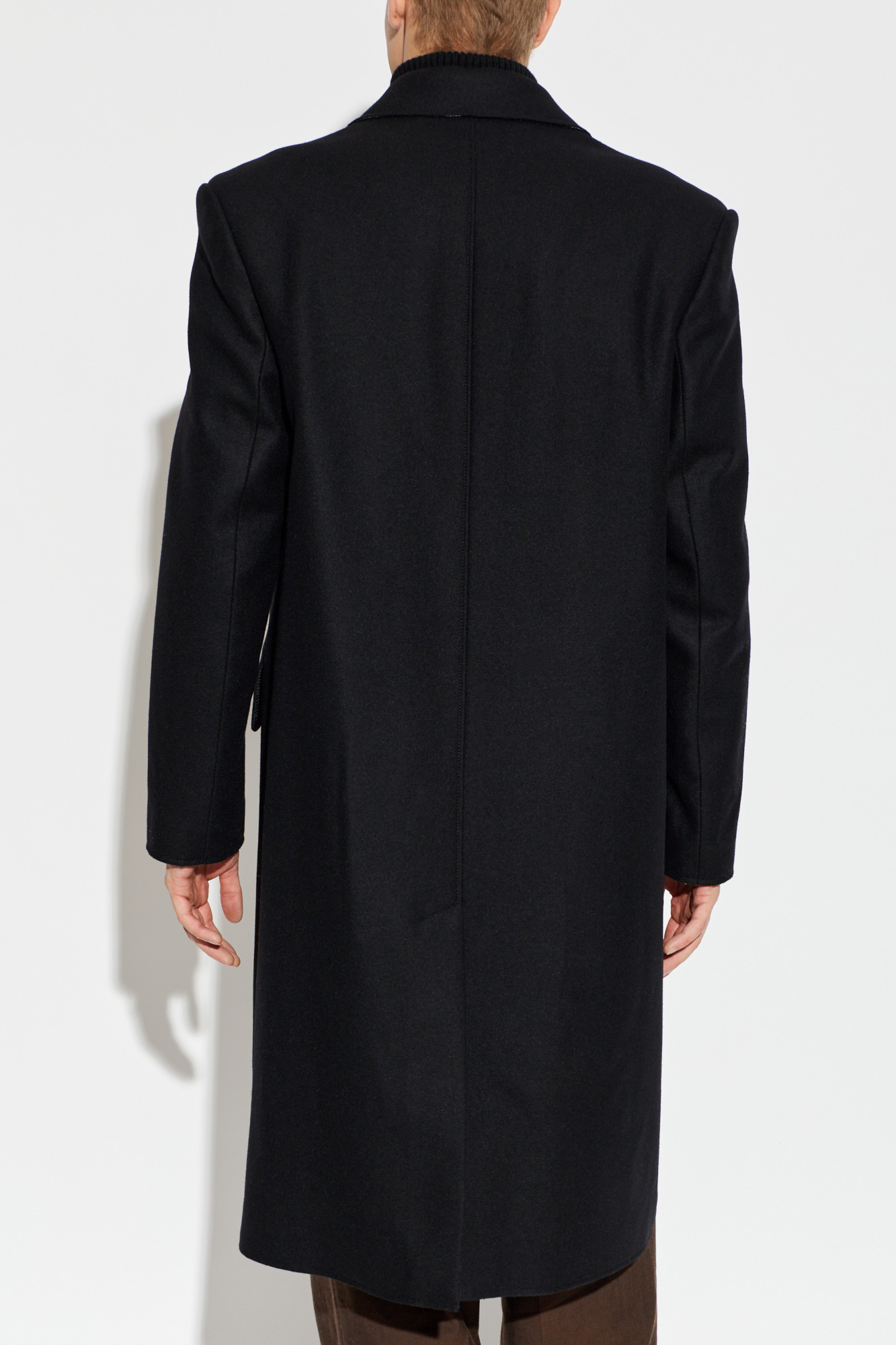 MM6 Maison Margiela Wool coat with raw-edge finish | Men's | Vitkac